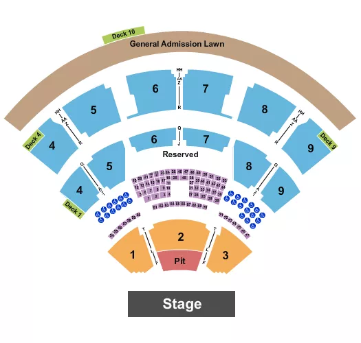 ENDSTAGE GA PIT Seating Map Seating Chart
