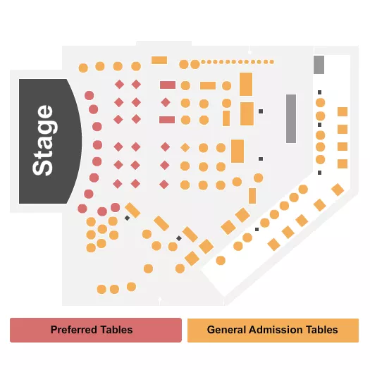 COBBS COMEDY CLUB GA PREFERRED 2 Seating Map Seating Chart