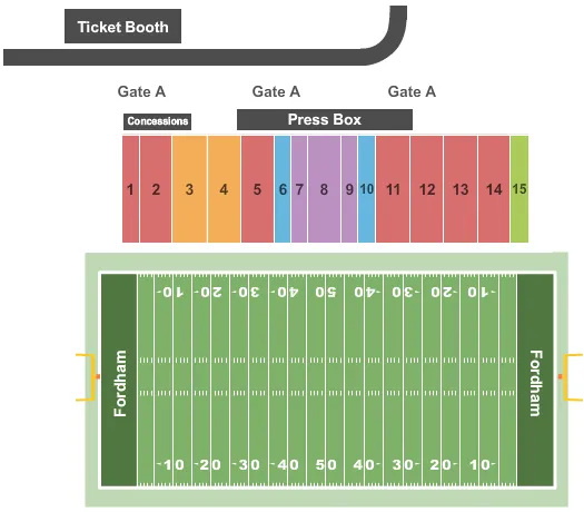 FOOTBALL Seating Map Seating Chart