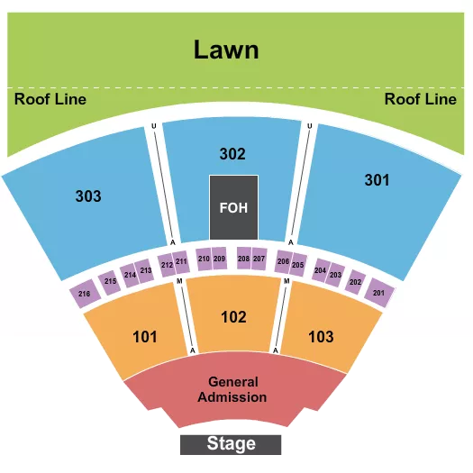 ENDSTAGE GA Seating Map Seating Chart