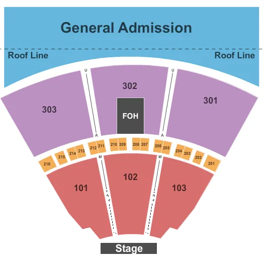 ENDSTAGE Seating Map Seating Chart
