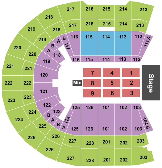 MARC ANTHONY Seating Map Seating Chart