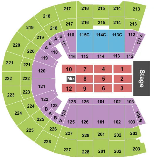 RUBEN BLADES Seating Map Seating Chart