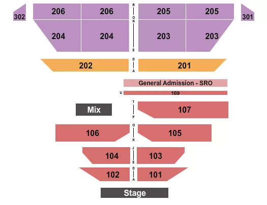ENDSTAGE 4 Seating Map Seating Chart