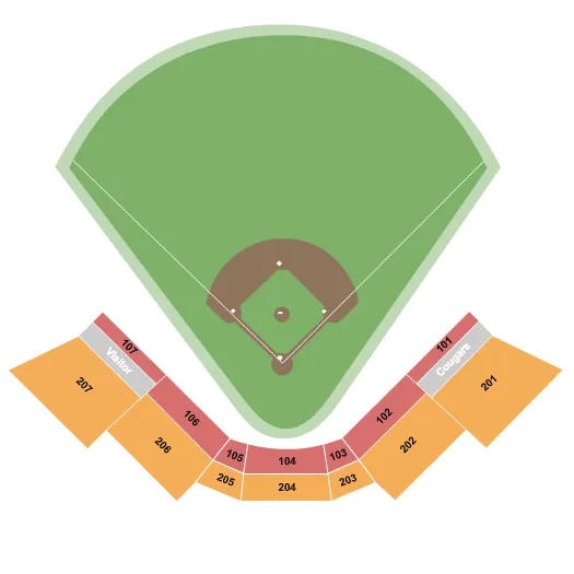 BASEBALL Seating Map Seating Chart
