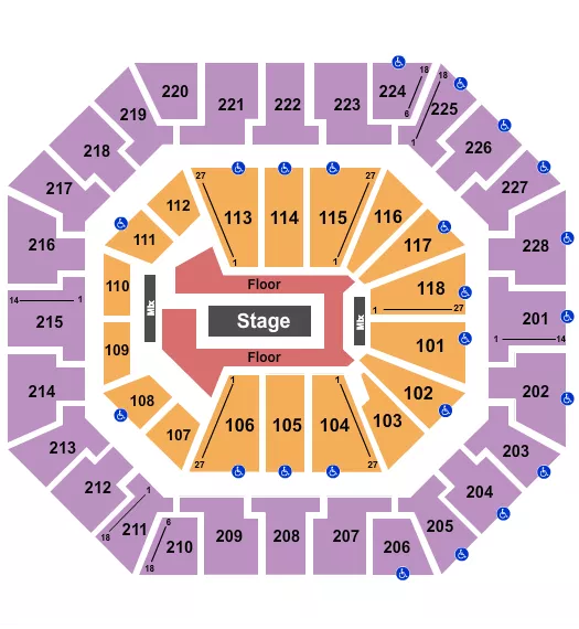 ROD WAVE 2 Seating Map Seating Chart