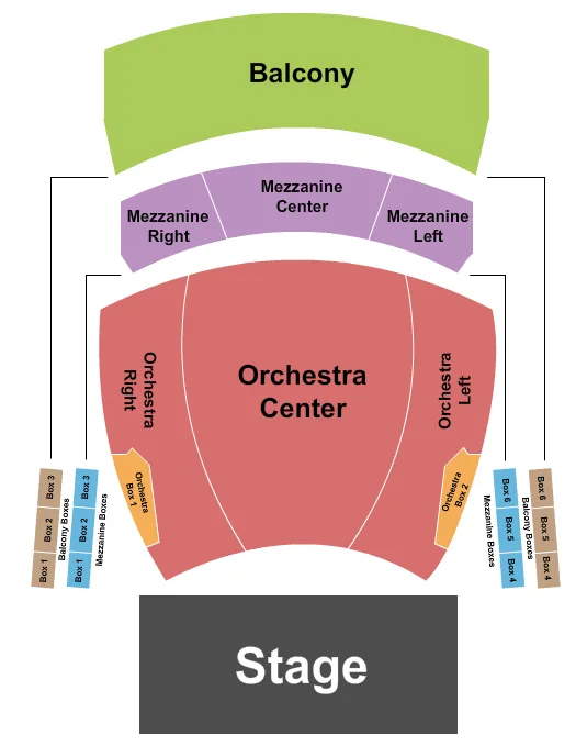 END STAGE Seating Map Seating Chart