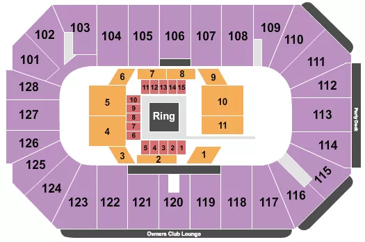 BOXING 2 Seating Map Seating Chart