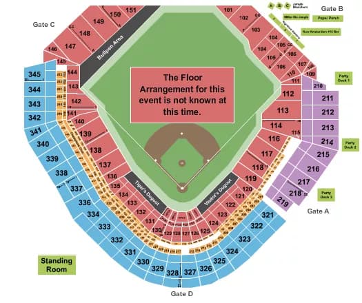 GENERIC FIELD Seating Map Seating Chart