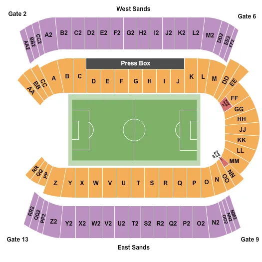 COMMONWEALTH STADIUM EDMONTON SOCCER Seating Map Seating Chart