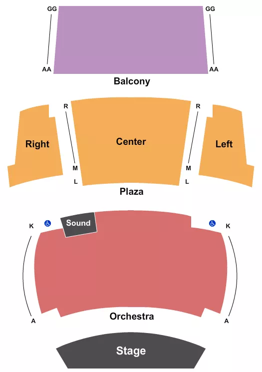 ENDSTAGE NO DANCE FLOOR Seating Map Seating Chart