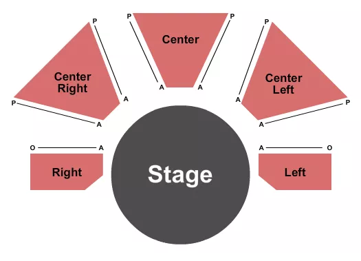 ENDSTAGE Seating Map Seating Chart