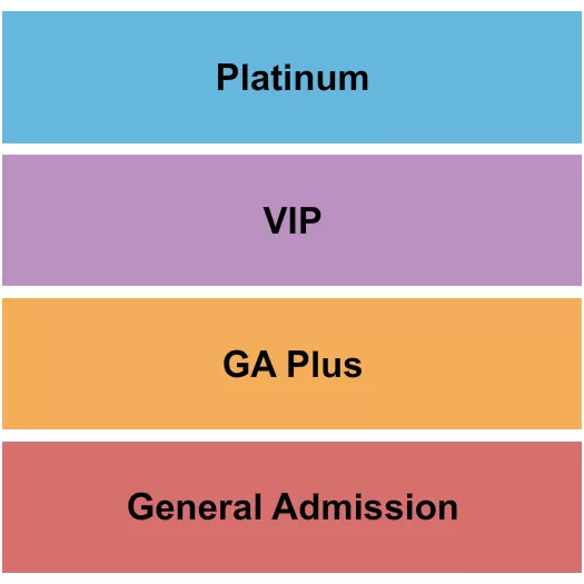 GA GA VIP PLATINUM Seating Map Seating Chart