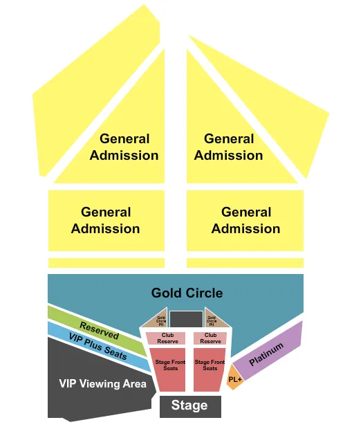COUNTRY CONCERT Seating Map Seating Chart
