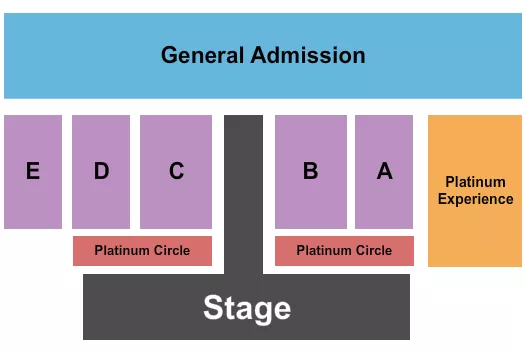COUNTRY THUNDER Seating Map Seating Chart
