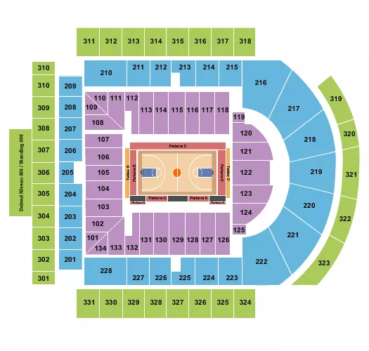 BASKETBALL Seating Map Seating Chart