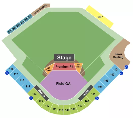 CONCERT Seating Map Seating Chart