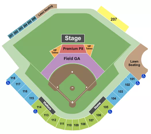 CONCERT Seating Map Seating Chart