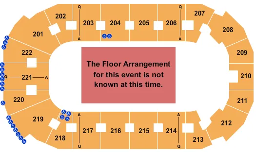 COVELLI CENTRE YOUNGSTOWN GENERIC FLOOR Seating Map Seating Chart