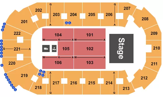 COVELLI CENTRE YOUNGSTOWN SUGARLAND Seating Map Seating Chart