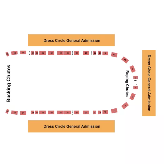 EXTREME BRONCS Seating Map Seating Chart