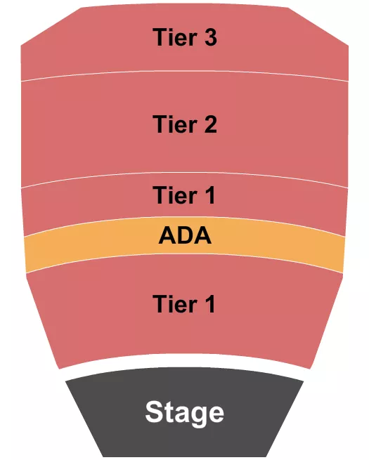 CREST THEATRE SACRAMENTO GA TIERED Seating Map Seating Chart