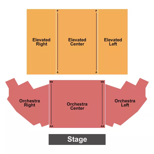 ENDSTAGE Seating Map Seating Chart