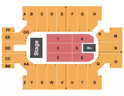 ENDSTAGE 3 Seating Map Seating Chart