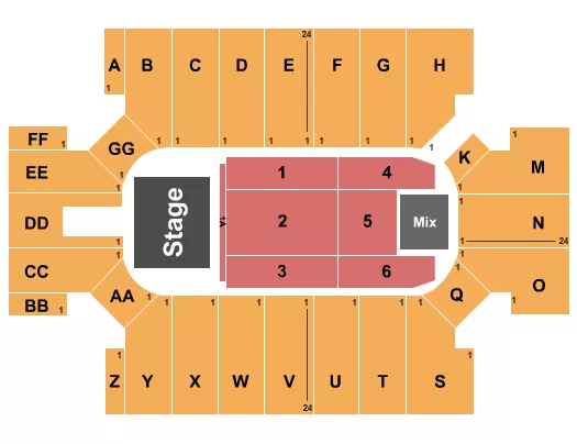 ENDSTAGE 4 Seating Map Seating Chart