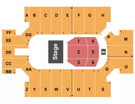 HALF HOUSE 7 Seating Map Seating Chart