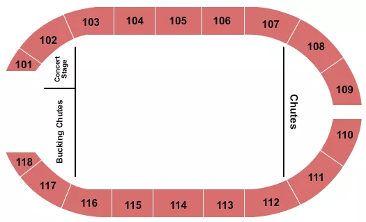 RODEO Seating Map Seating Chart