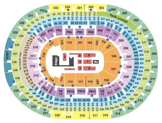 CRYPTOCOM ARENA XG Seating Map Seating Chart