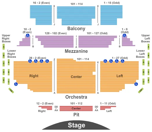 FULL HOUSE Seating Map Seating Chart