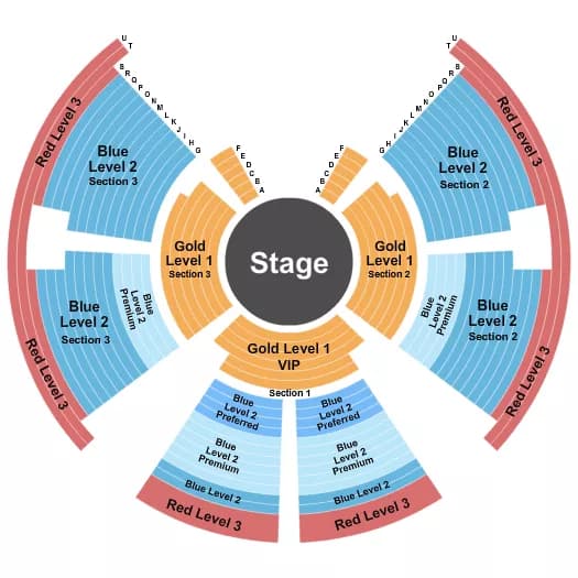 WATER CIRCUS STATIC Seating Map Seating Chart