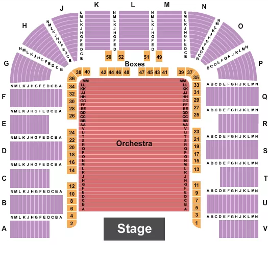 ENDSTAGE 3 Seating Map Seating Chart