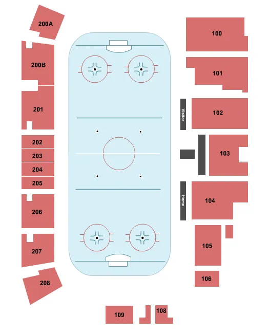 HOCKEY Seating Map Seating Chart