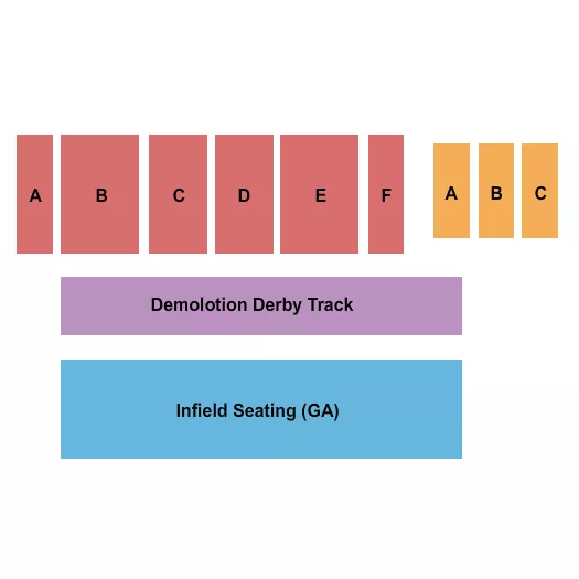 RODEO Seating Map Seating Chart