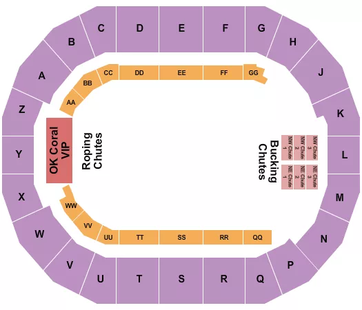 RODEO 2 Seating Map Seating Chart