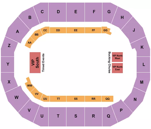 RODEO 3 Seating Map Seating Chart