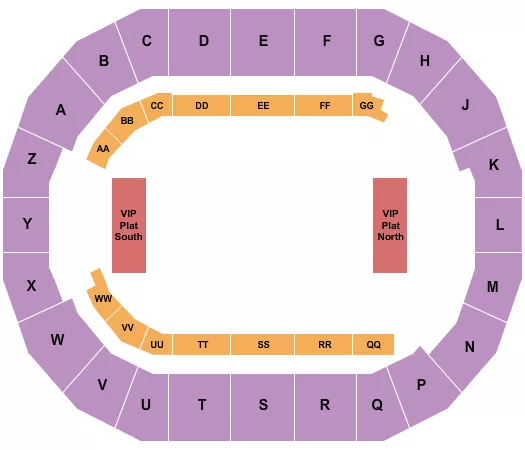 RODEO Seating Map Seating Chart