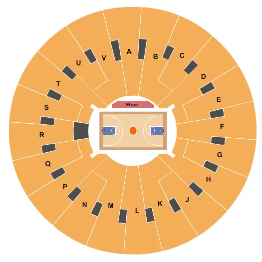 BASKETBALL Seating Map Seating Chart