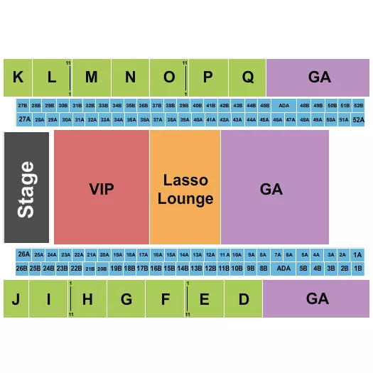 CONCERT 2 Seating Map Seating Chart
