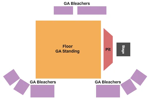 ENDSTAGE GA FLOOR Seating Map Seating Chart