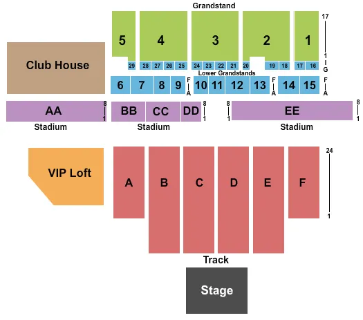 GABRIEL IGLESIAS Seating Map Seating Chart