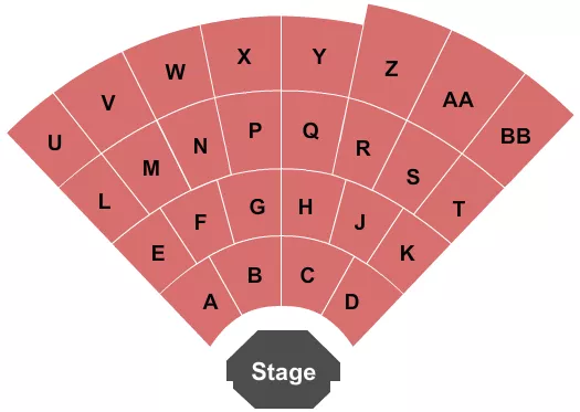 ENDSTAGE NO LAWN Seating Map Seating Chart