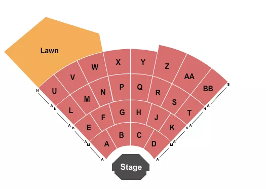 ENDSTAGE 2 Seating Map Seating Chart