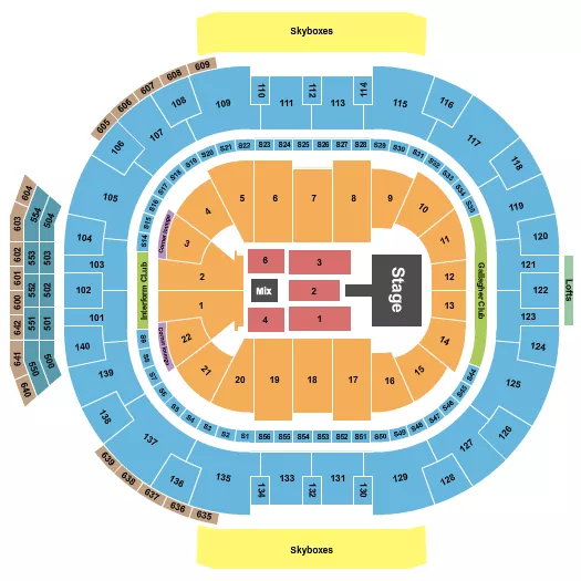 DON OMAR Seating Map Seating Chart