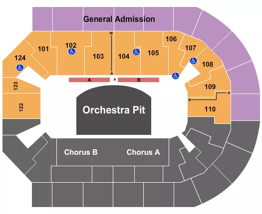 ALL STATE CHORUS Seating Map Seating Chart