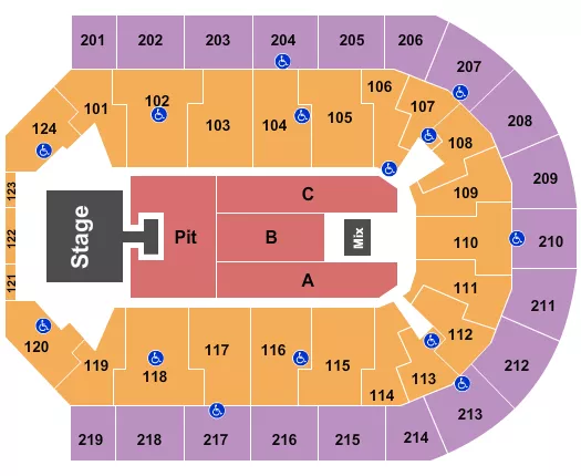 JASON ALDEAN Seating Map Seating Chart