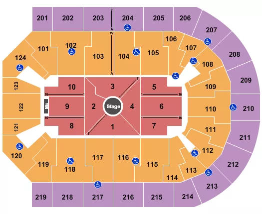 NATE BARGATZE Seating Map Seating Chart